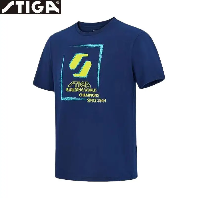 Unisex STIGA Table Tennis Apparel, Ping Pong Jersey with Short Sleeves and Stylish Design