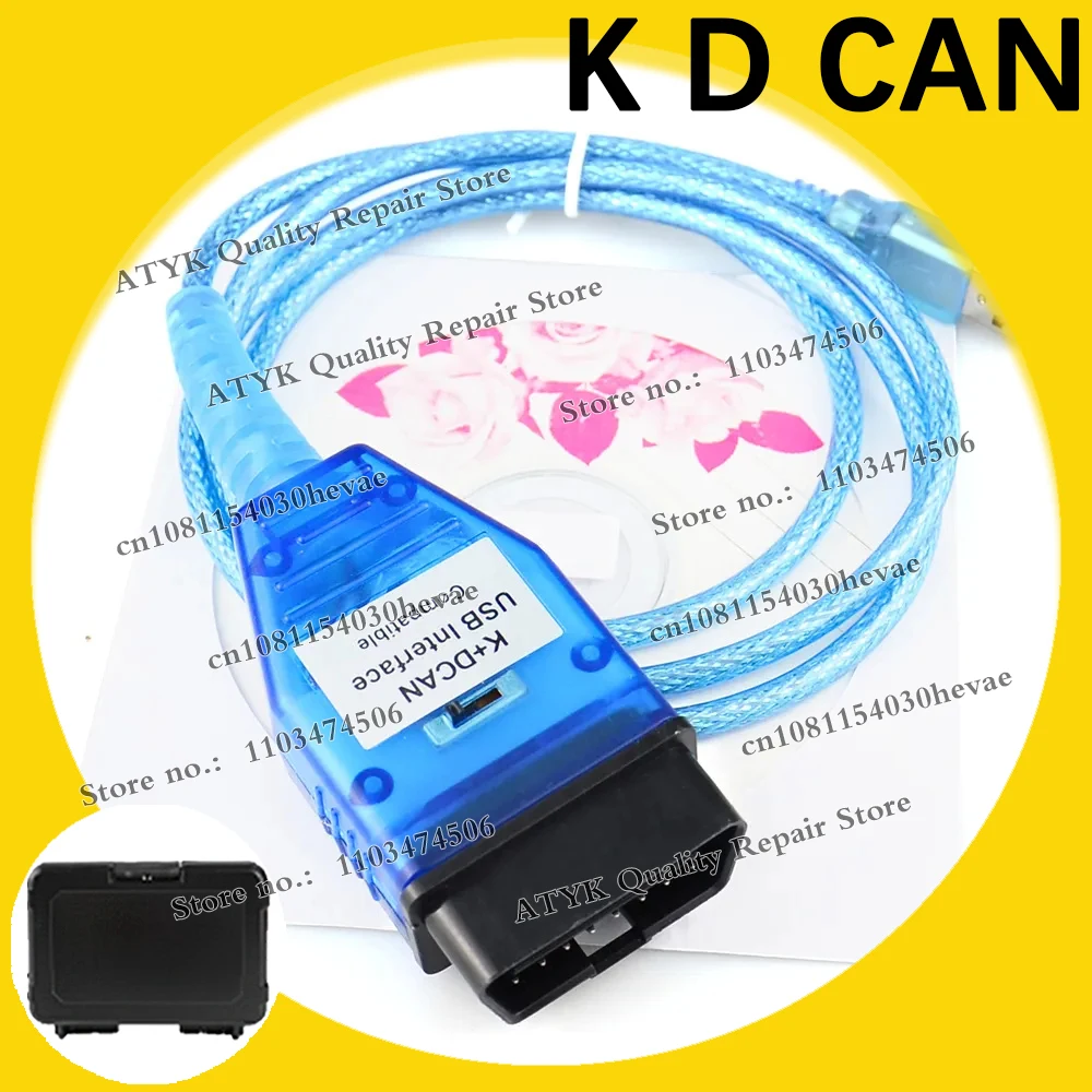 

KDCAN USB интерфейс для BMW FTDI чип диагностический для автомобиля K D CAN тюнинг автомобильный инструмент obd2 сканер инструмент для проверки новый стандарт