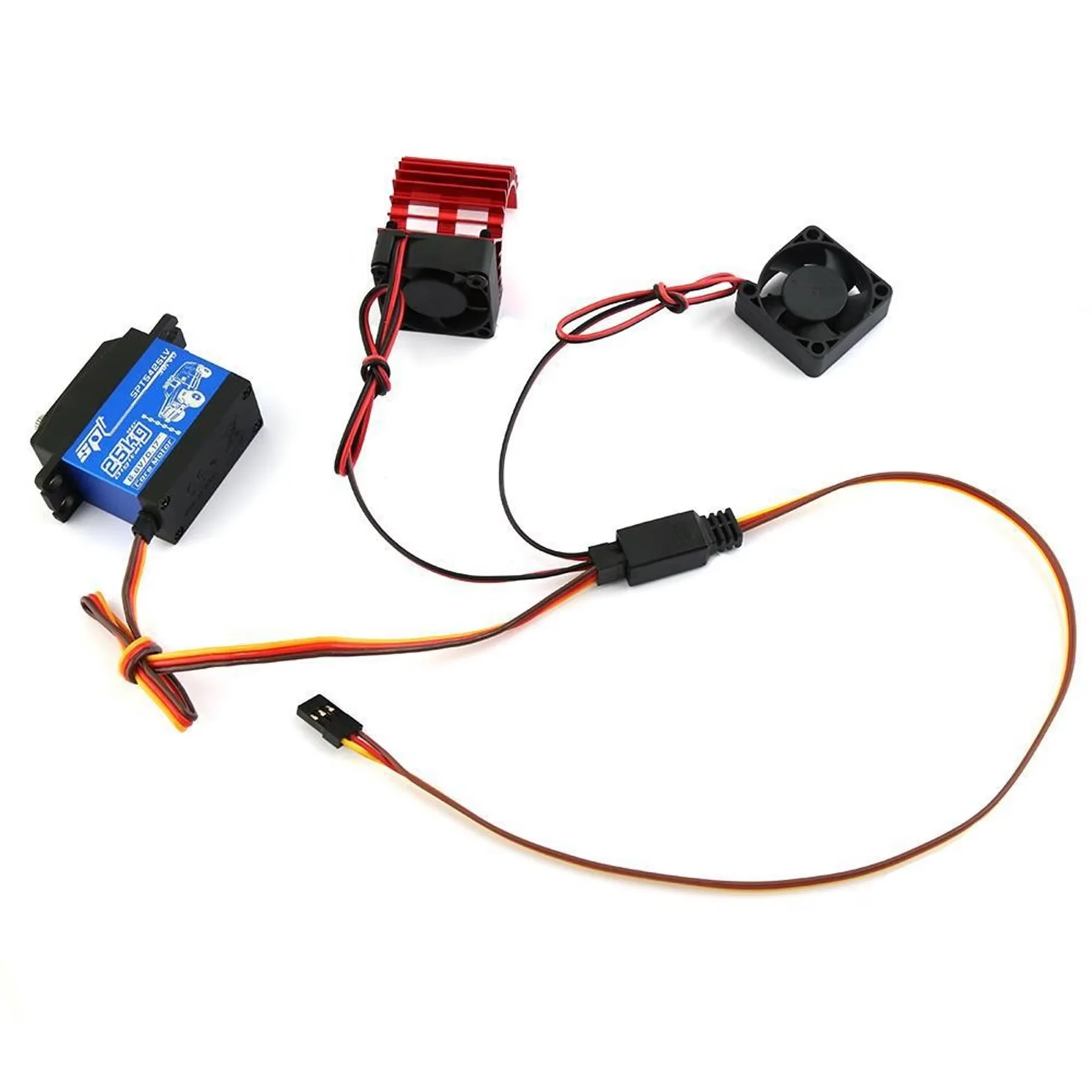 1 To 2 3 4 5 6 Y Wire 350mm 1 drag 2 Line Remote Control Cable Servo Fan Extender for Futaba JR HSP Traxxas TRX4 RC Car Parts