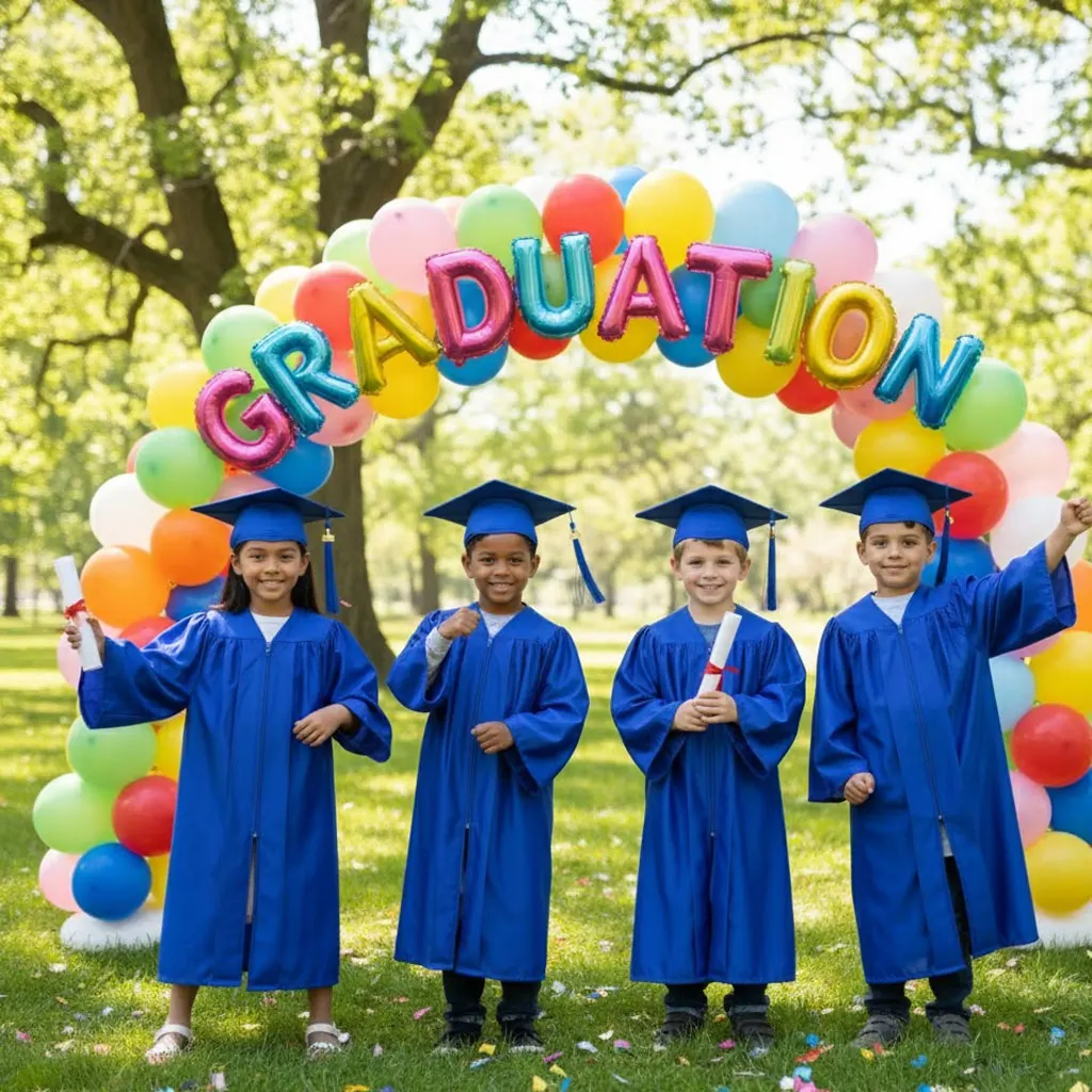 

Блестящий вязаный выпускной костюм для детей — идеально подходит для фотосессий и выступлений на сцене