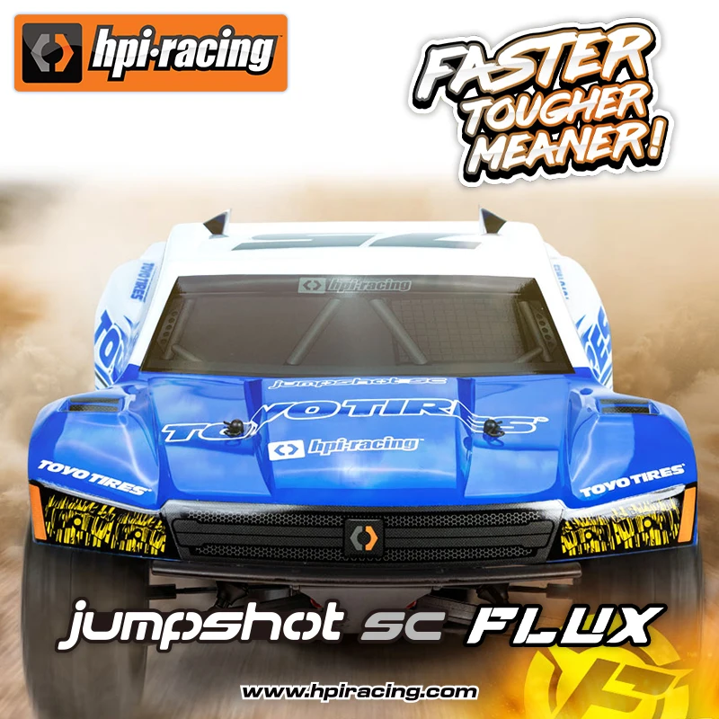 

Hpi Jumpshot Sc Flux Toyo 1/10 Электрический бесщеточный двухколесный привод с дистанционным управлением Короткая карта Профессиональный внедорожник для взрослых