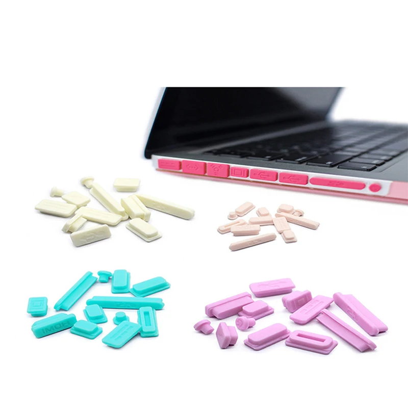 

Soft Silicone Anti-dust Plugs Protect Set for MacBook 2022 Air13.6 M2 A2681 Pro 14 16 inch M1 Pro /M1 max A2442 A2485 A2338 A233