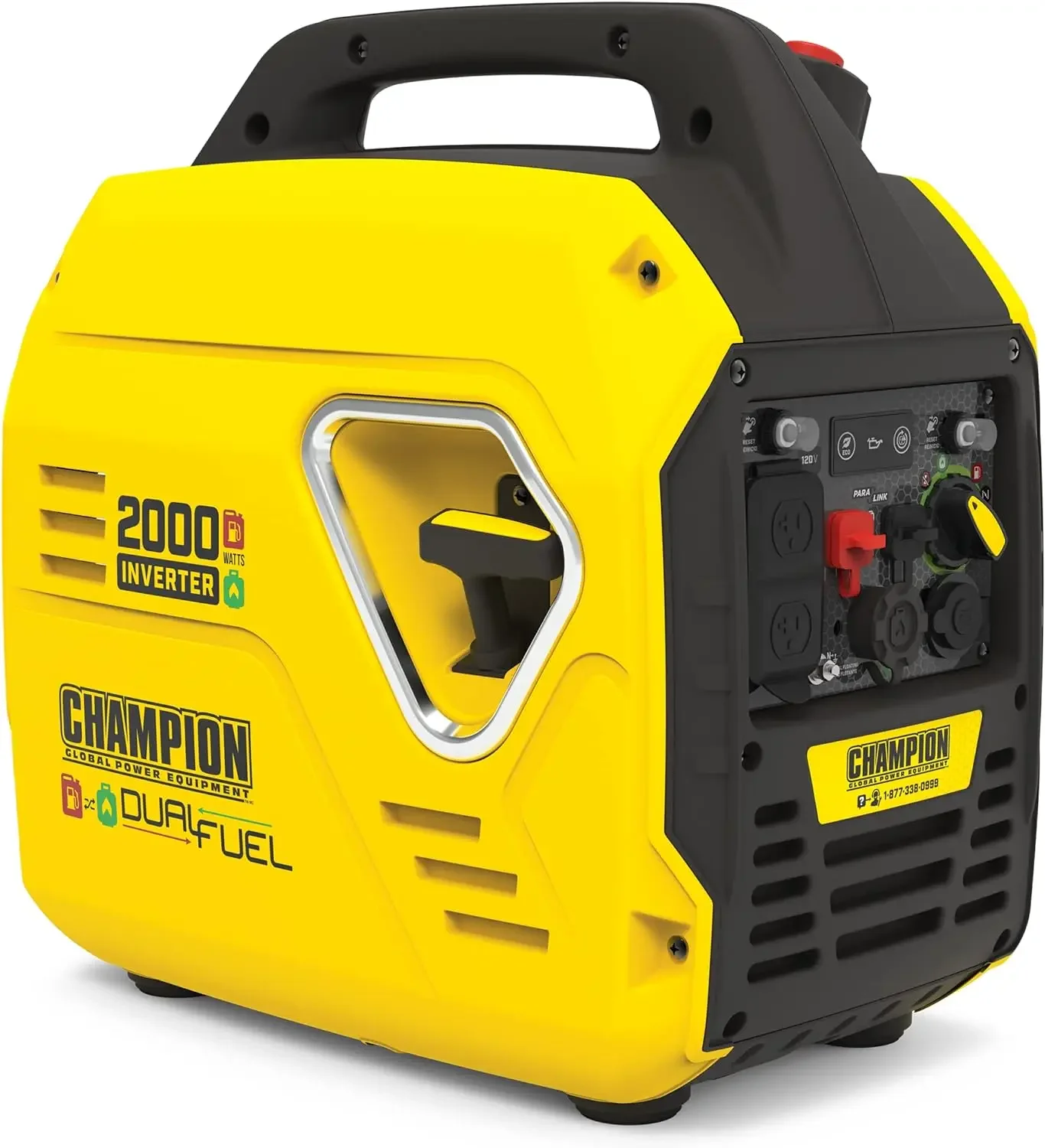 

Champion Power Equipment, 100900, 2000 Вт, двухтопливный инверторный генератор, Сверхлегкий