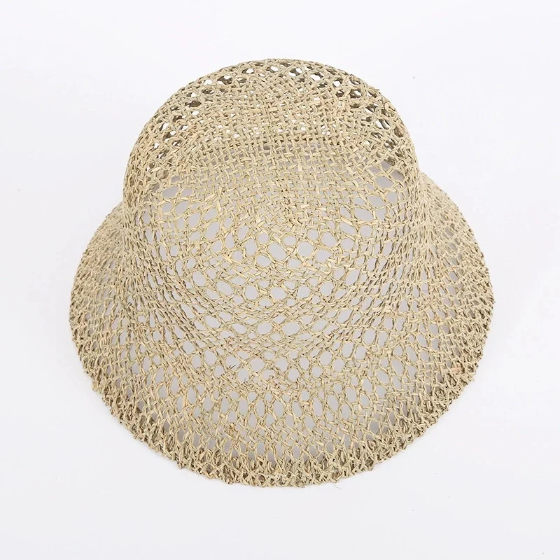 Women’s New Summer Fashionable Straw Sun Hat: Vintage-Style Travel, Vacation, Beach, and Country-Style Straw Hat