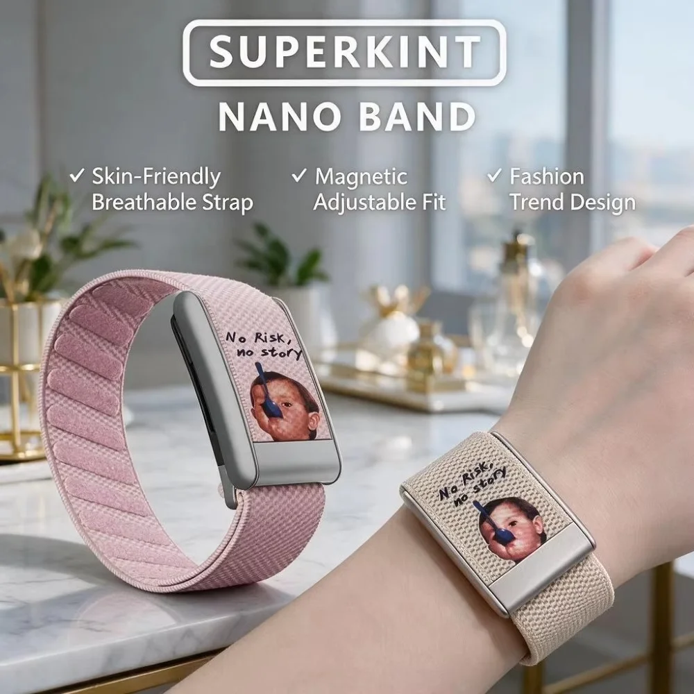 Compatible with WHOOP 5.0 MG Letter Slogan Print Nylon Woven Replacement Wristband Sport Fitness Strap