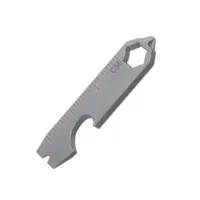 1PC EDC Mini TC4 Titanium alloy crowbar Bottle opener Graduated hex wrench outdoor gadgets multi-functional camping equipment
