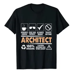 Architect Definition, Funny Architecture Design, Architectura T-Shirt Life Style Graphic Tee Short Sleeve Outfits Novelty Gifts