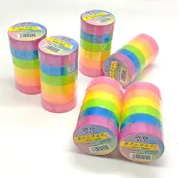 6Pcs nastro adesivo a sfera divertente nastro arcobaleno colore perlescente nastro adesivo a sfera giocattolo educativo per ragazzi ragazze bambini casa