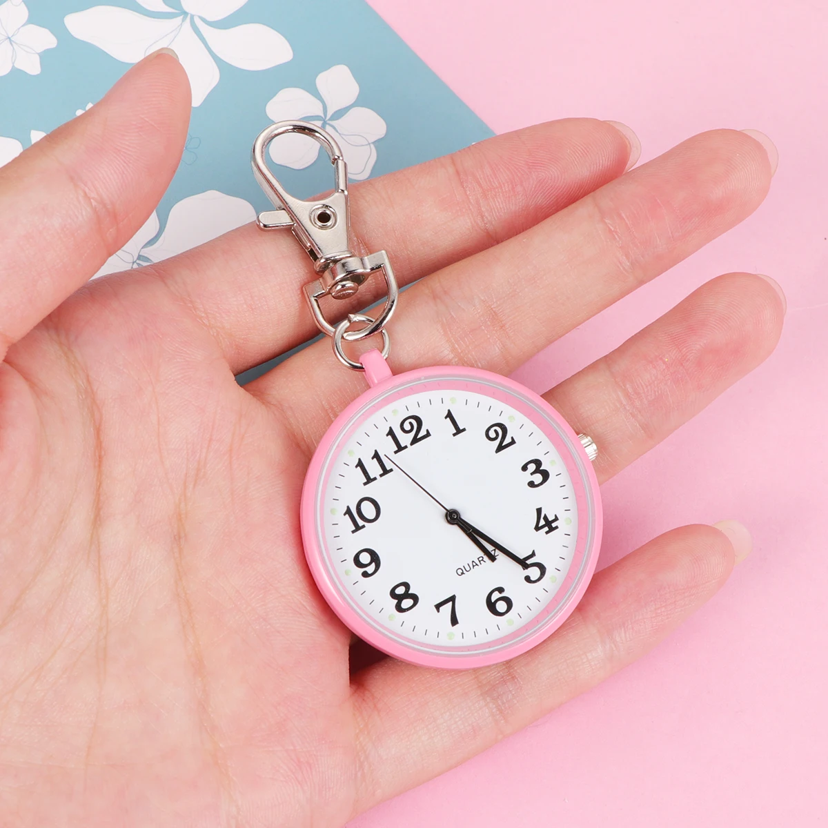 Relógio de bolso colar pendurado relógio corrente chaveiro relógio pingente para crianças homens mulheres enfermeira prop acessórios relógios