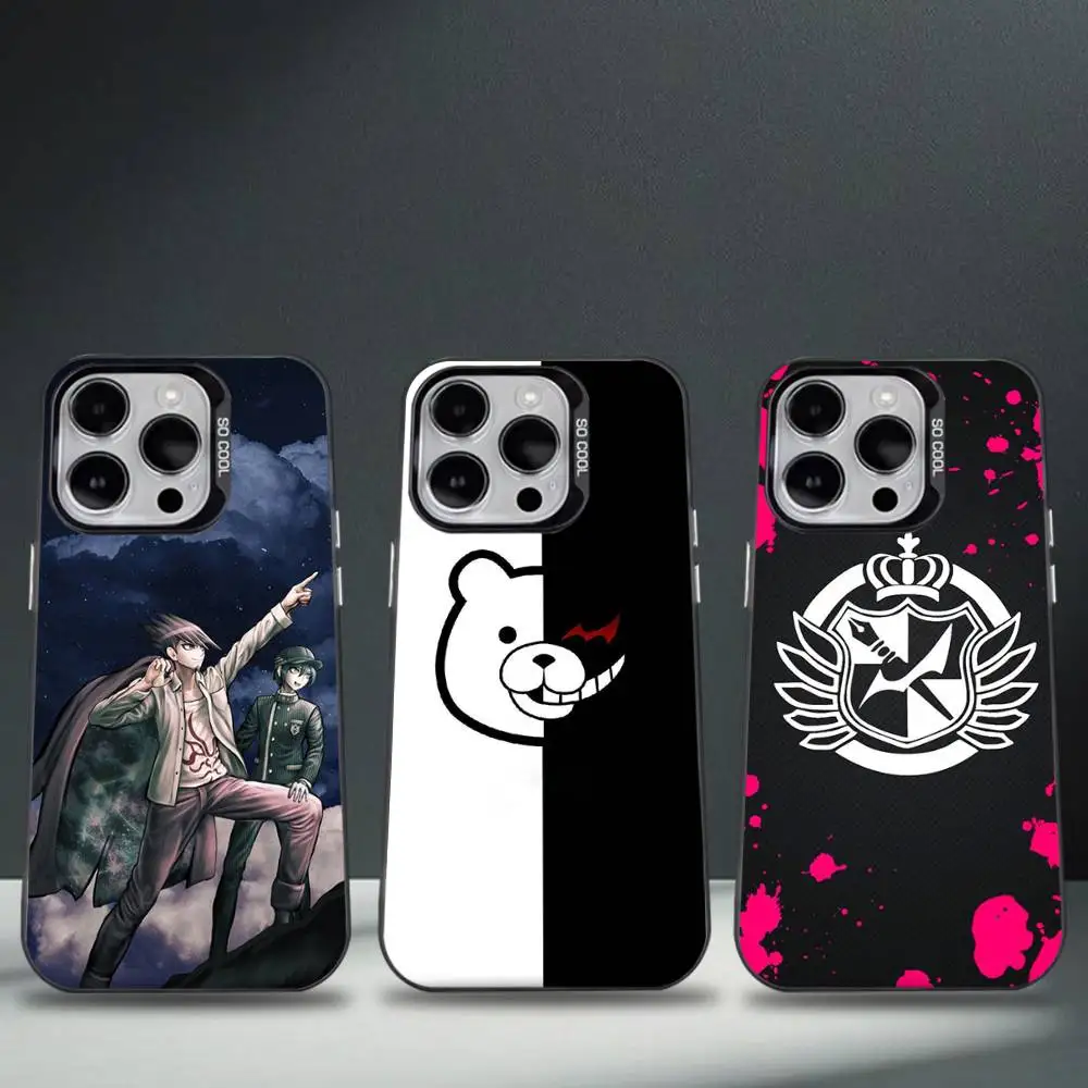

Anime D-Danganronpa Phone Case For iPhone 16,15,14,13,12,11,8,7,Pro,Max,Plus,Mini,XS,SE Anti Fall Black Matte Hard