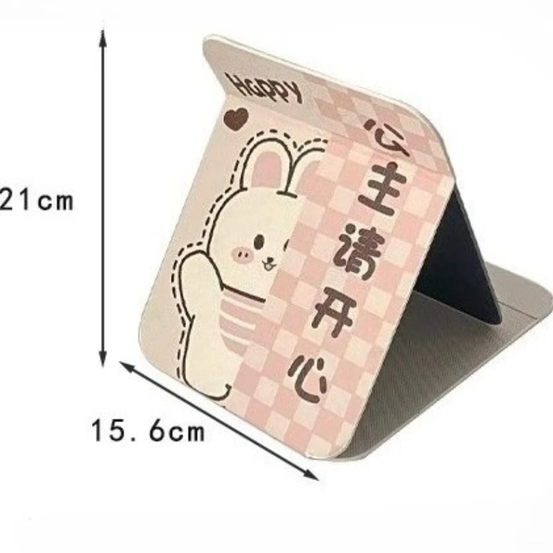 مرآة محمولة قابلة للطي مستطيلة للمكياج، تصميم مرآة بيضاء، ديكورامي إبداعي، ديكور منزلي كازا #5