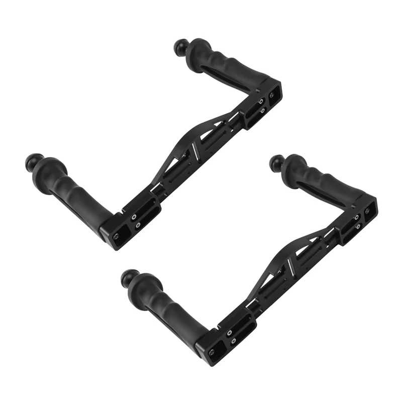 

SCLS 2X Dual Handheld Stabilizer Diving Underwater Camera Housings Tray/Grip Waterproof With Double Handle For Dome Port Case