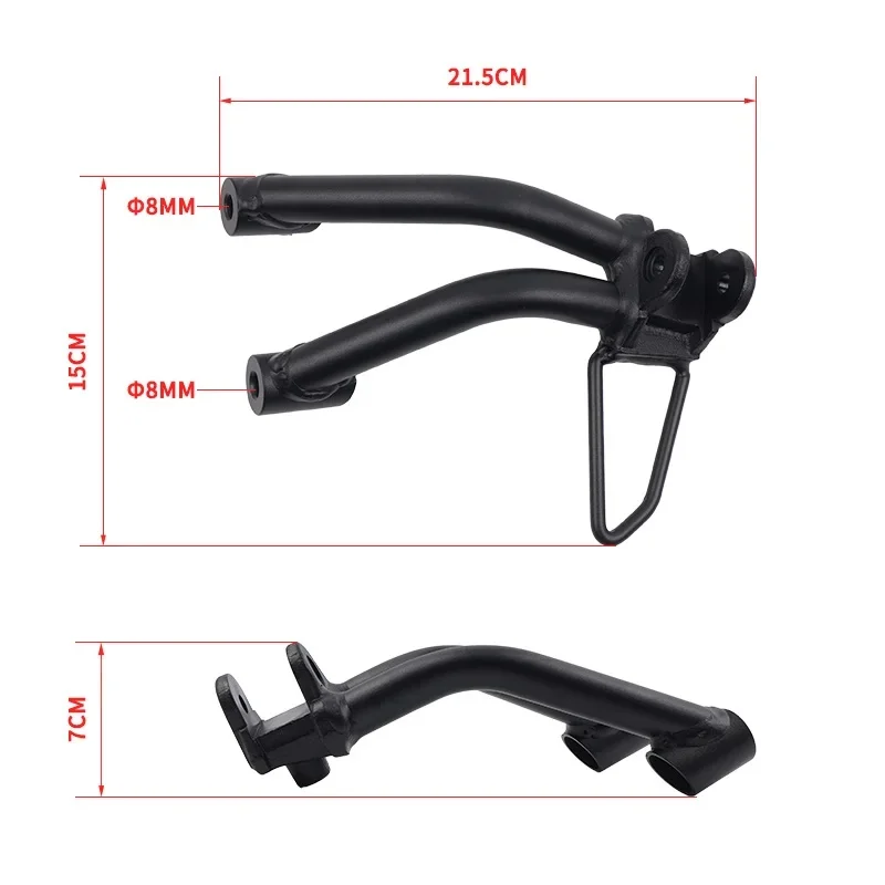 For CFMOTO 250SR-FUN Rear Footrest Bracket Moto Accessories CF Moto 250 SR CF250-6 Pedal Foot Rest Peg Bracket Motorcycle Parts view 3
