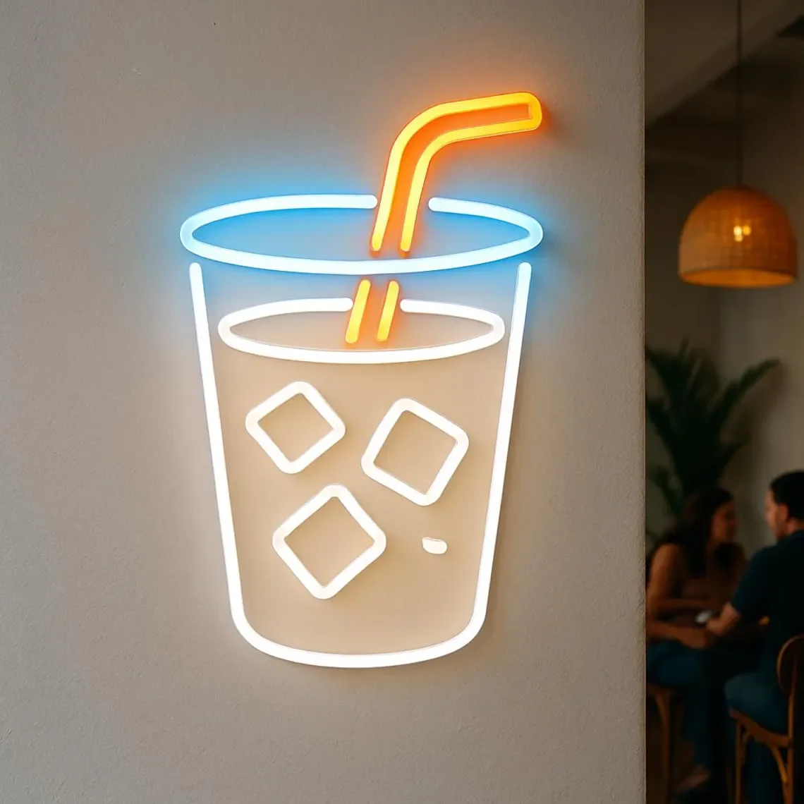 Drink Neon Sign Cafes and Food Trucks Neon Drink Tea Shop Art Wall Decor Business Sign