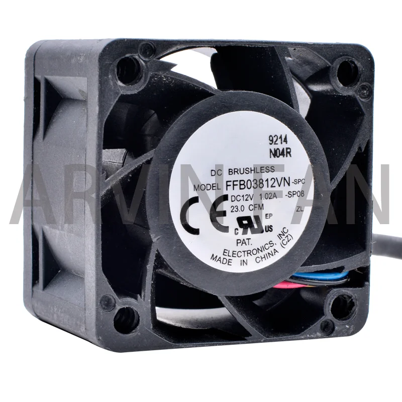 

Original FFB03812VN 3.8cm 3828 38x38x28mm 23CFM 12V 1.02A Power Server Cooling Fan