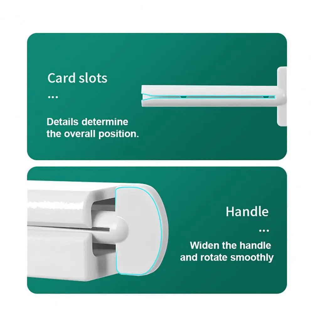 Wall Storage Organizer Toothpaste Squeezer Wall Mount Holder No Drill Adhesive Clamp Organizer Bathroom Countertop Tube Wringer