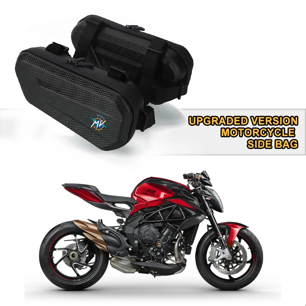 Waterproof Double Zipper Design Adjustable Motorcycle Utility Bag For MV Agusta 675 800 Brutale 800 1000 Turismo Veloce RC RR SC