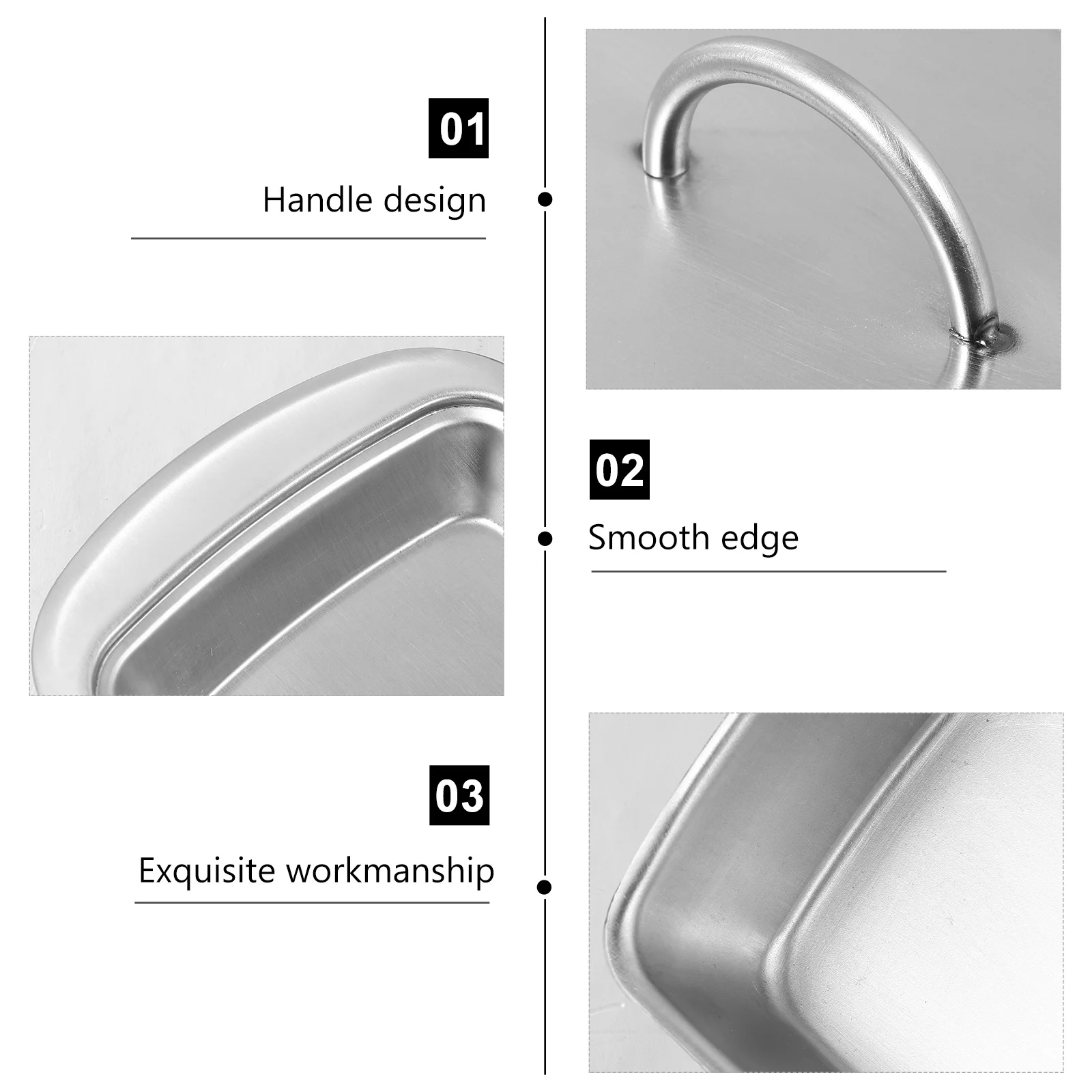 

1Pcs Butter Box Multipurpose Fresh Keeping Rust-Proof Storage Box Kitchen Safe Butter Dish Stainless Steel Food Tray Dessert