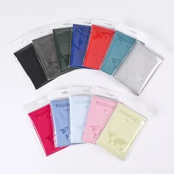 1PC PU Leather Passport Covers High Quality Document Cover Travel Passport Holder Protector ID Card Passport Holder Acceessories