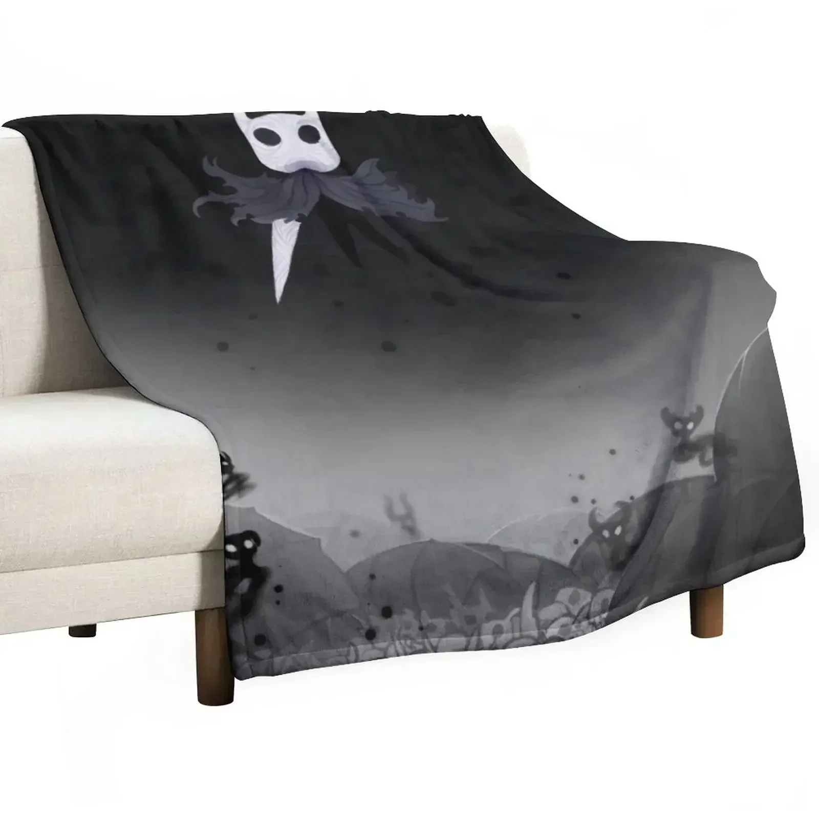 Hollow Knight in the Abyss Throw Blanket Luxury manga Kid'S Bed linens Blankets