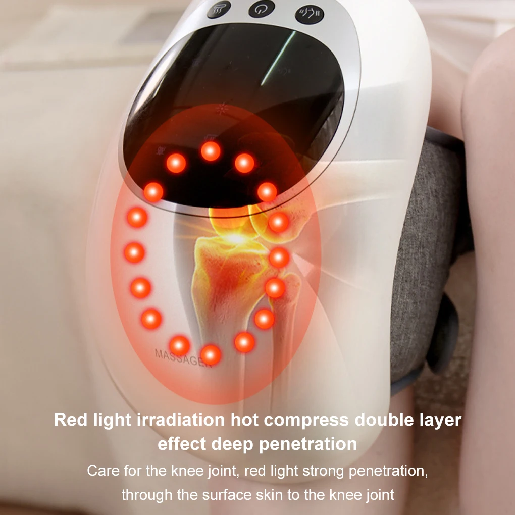 3 スピード温湿布膝リラックスマッサージ膝キャップレーザー赤外線肘肩マッサージ関節痛の硬さを和らげます