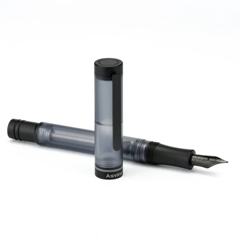 

A+ Asvine V200 Titanium Vacuum Filling Fountain Pen EF/F/M Nib Matte Black Gift Pen