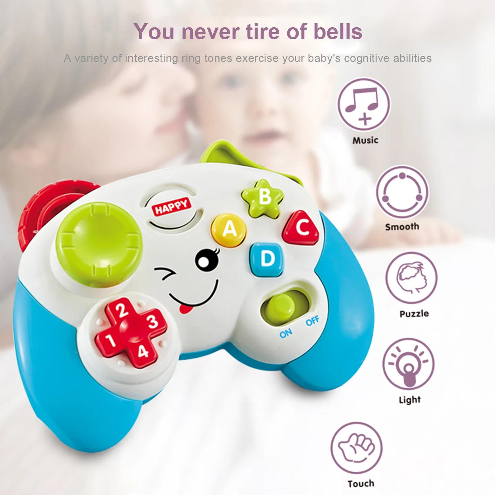 Baby Educational Toys Sound Light Multi-Function Electric Games Handle Kids Gifts Musical Enlightenment Learning Controller