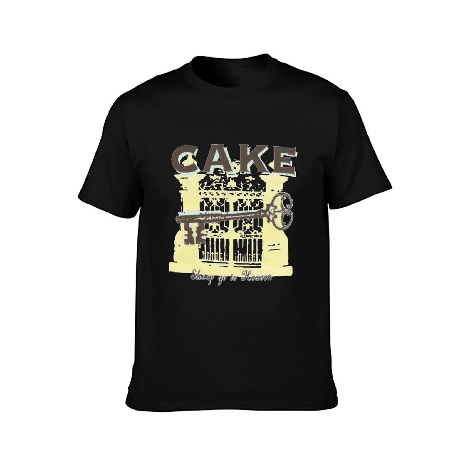 Cake sheep go to heaven T-Shirt Casual Basic Short Sleeve T-Shirt