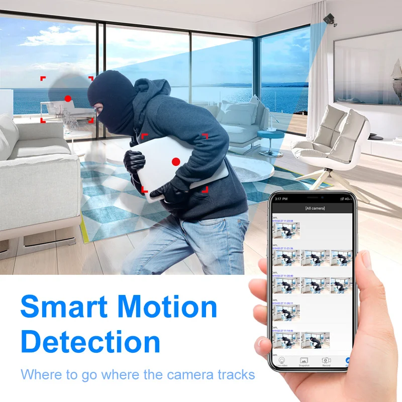 كاميرات IP صغيرة X6 HD 1080P واي فاي رياضية لاسلكية للمراقبة الأمنية المدمج في بطارية للرؤية الليلية كاميرات المنزلية الذكية