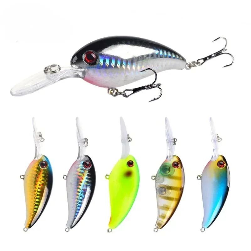 

Artificial Hard Crank Fishing Lure, Crankbait Jerkbait Wobbler, Good Treble Hooks Tackle, 10cm, 14g, 1Pc