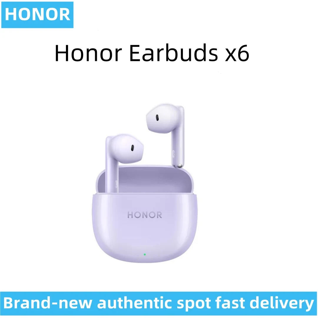 New Honor Earbuds X6 wireless Bluetooth headset intelligent call noise reduction comfortable to wear semi-ear sports games.