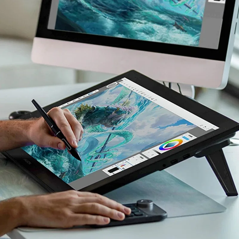 Huion Kamvas Pro 24 4K ultra HD Art Designing Drawing Tablette Gra Ctrl Dessin Monitor с цифровой ручкой LB Huion Kamvas Pro 24 4K ultra HD Art Designing Drawing Tablette Gra Ctrl Dessin Monitor с цифровой ручкой LB