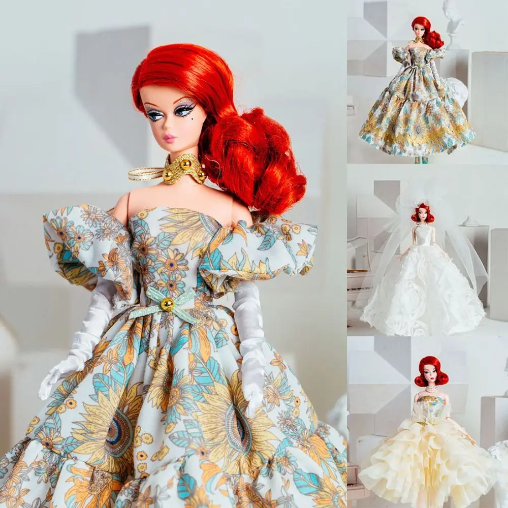 European Fashion Supermodel Doll Dresses Cute DIY Accessories Set Lace Wedding Dresses for 1/6 BJD 30cm Supermodel Dolls