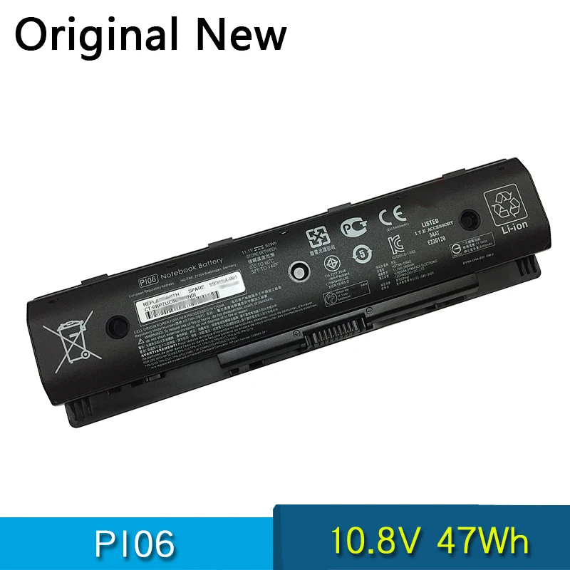 Original Batterie PI06 PI09 Für HP Pavilion Touch 14 15 17 M7 14t 15t 17t M7t 14z 15z 17z M7z TPN-Q122/Q121/Q120/Q119/Q118