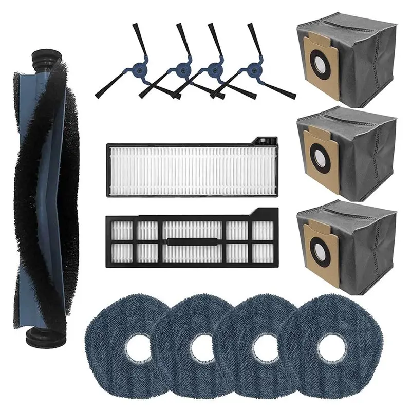 

A36T-Accessories Replacement For Eufy X10 Pro Omni Robot Vacuum Accessories Filters Mop Pads Dust Bags Side Brushes