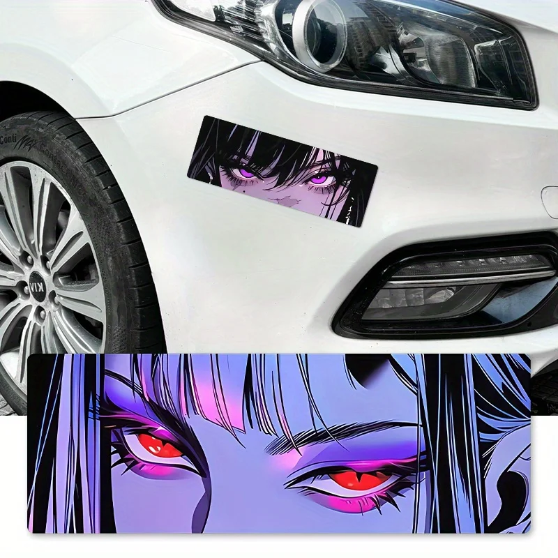 JDM Anime Eyes Vinyl Sticker Waterproof Car Motorcycle Decal for Skateboard PC Case Laptop Tablet Window Wall Metal Decor