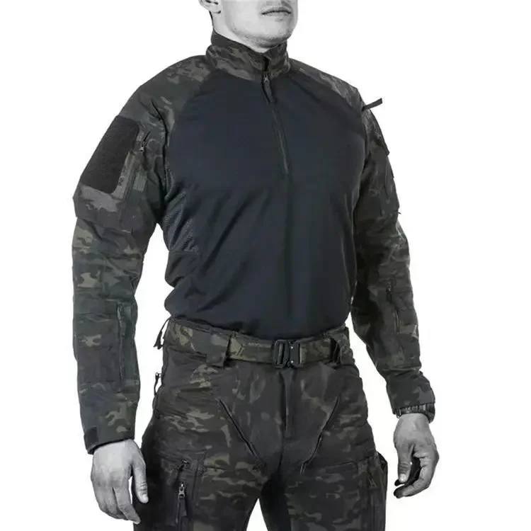 new New Pioneer Tactical Frog Suit Camouflage Man Outdoor Training Hunting Breathable Long-sleeve Shirt Hiking Hiking Fans Unifo