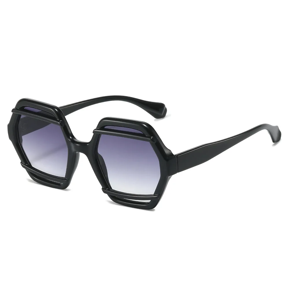 

5720 Stylish Geometric Sunglasses for Men Women, Vintage Fashion Polygonal Sun Glasses, Chic Personalized Tortoise Shades 604463