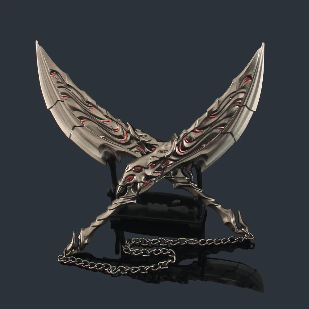 Valorant Weapon Melee  Blades of Primordia Metal Game Peripheral Samurai Sword Weapon Model Desktop Ornaments Pendant Gifts Toys