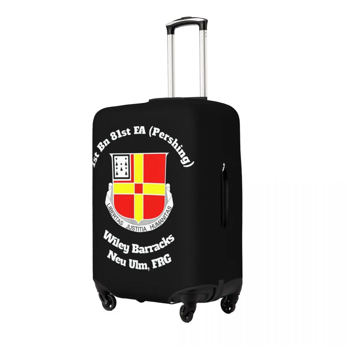 1st Bn 81st FA Wiley Barracks Neu Ulm Design Print Luggage Protective Dust Covers Elastic Waterproof 18-32inch Suitcase Cover