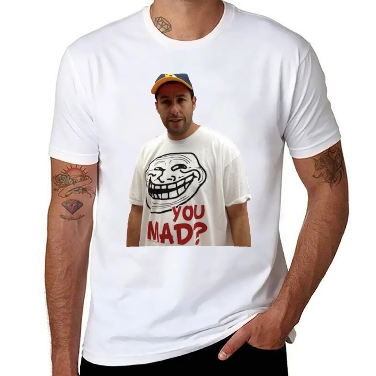

Adam Sandler wearing a u mad T-shrit T-Shirt g man t shirts for men t shirt man designer T-Shirt