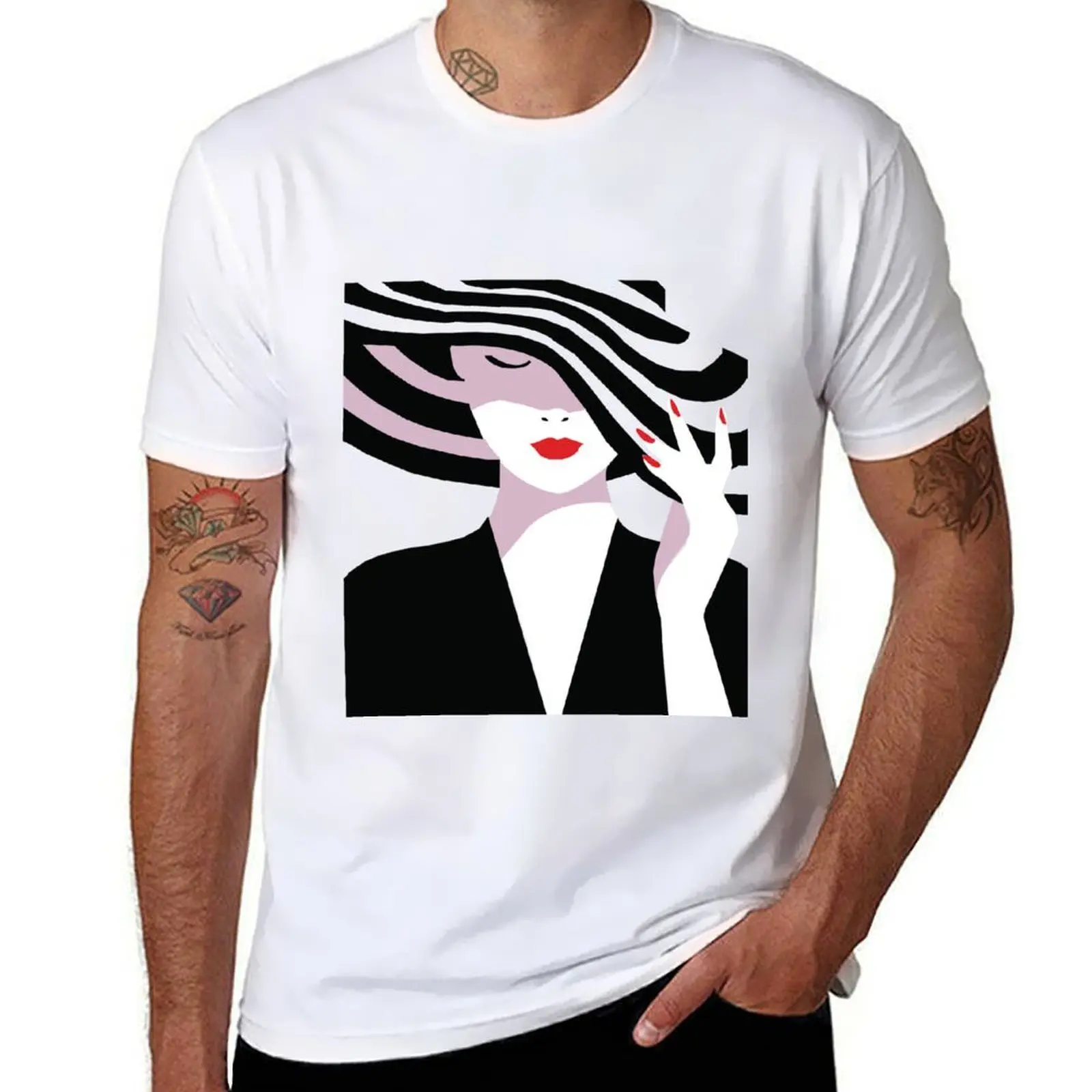 

fashionable girl T-Shirt t shirts for man graphic funny cotton tshirt 100% t shirts for man pack cotton T-Shirt