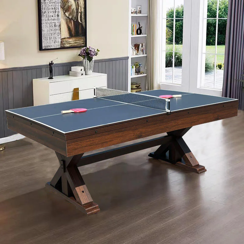 Multi-functional Three-in-One American Pool Table Marble Board Billiard Table with Table Tennis