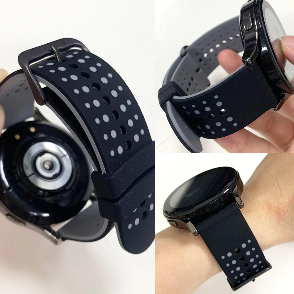Bracelet de montre 22mm pour Huami AMAZFIT BALANCE 2/BIP 6 5 UNITY GTR 4/3/3 Pro 2e, bracelet de Sport souple en Silicone pour Garmin/Xiaomi