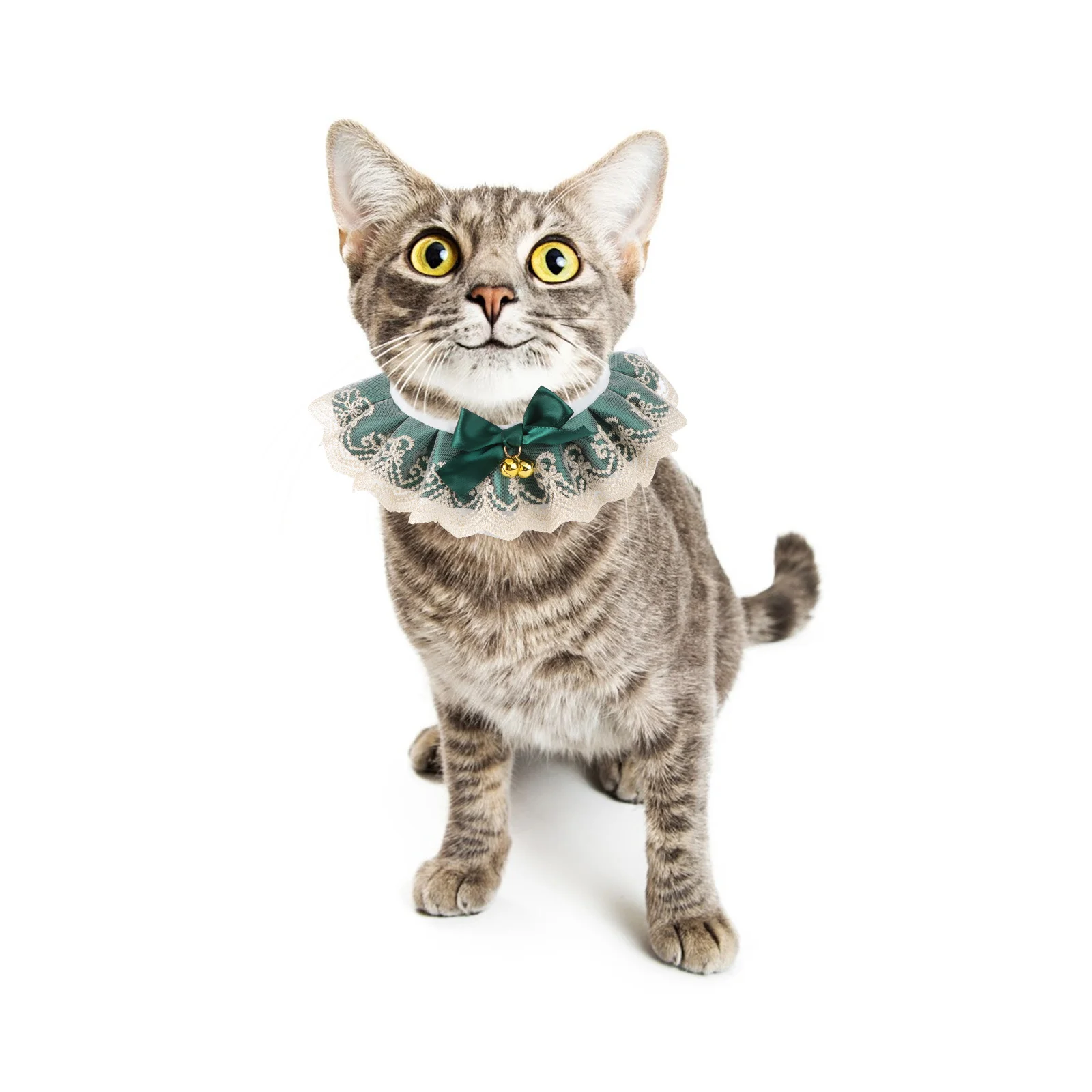 1 قطعة جرس الحيوانات الأليفة وشاح دانتيل موضة القط الكلب أرنب منديل م 25-30 سنتيمتر واقية طوق الحيوانات الأليفة القط الكلب مريلة منشفة لعاب الأطفال