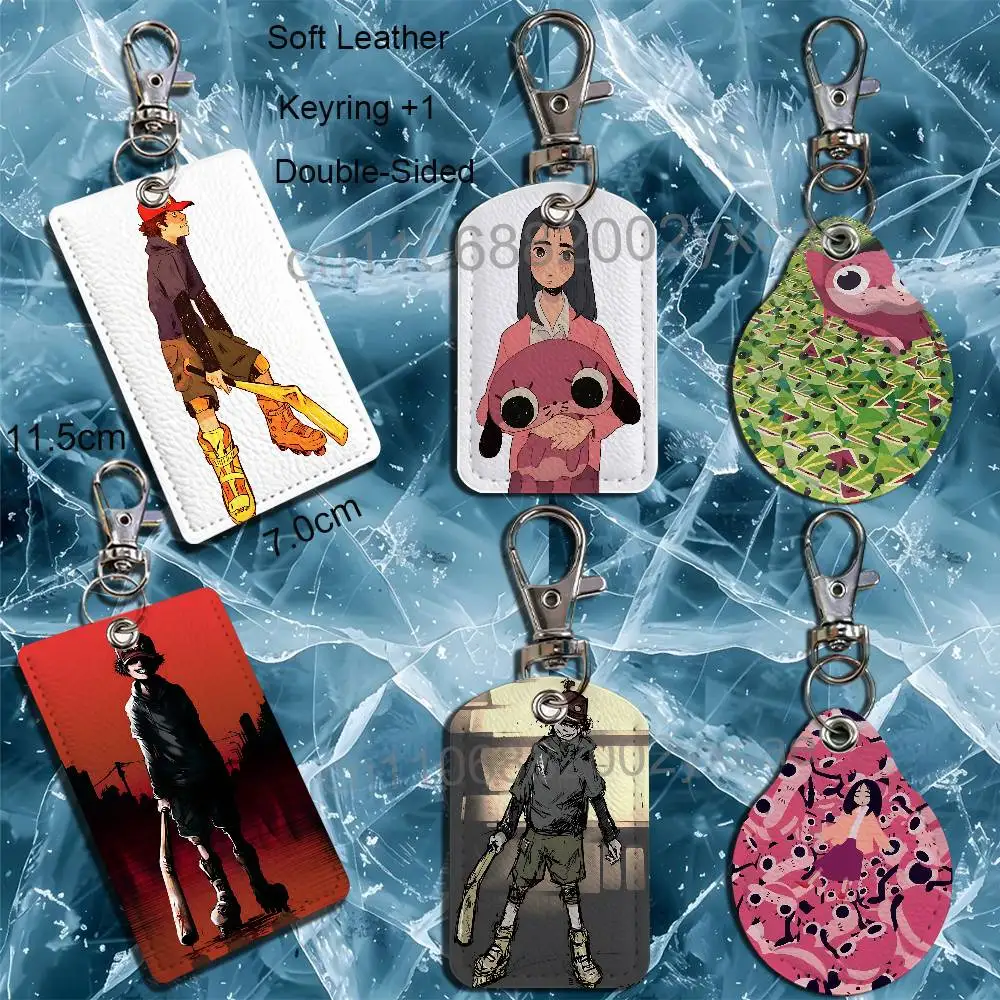 Lil Slugger Horror mystery Paranoia Agent Keychain Holder Suitable For Subway Bank Card Bus Card Case Badge Holder Wallet Card
