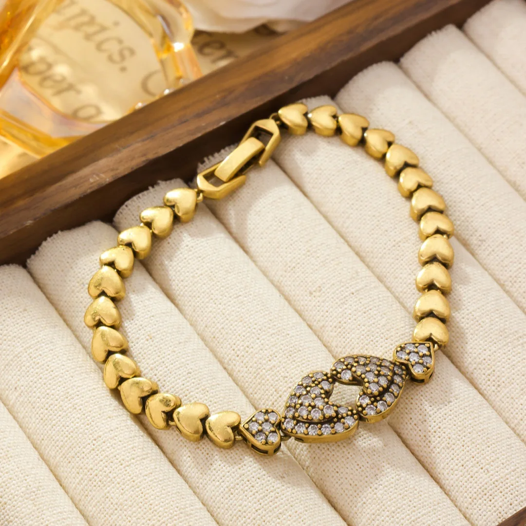 

Винтажный ретро-модный гальванический ювелирный нишевый дизайн, высококачественный элегантный универсальный браслет