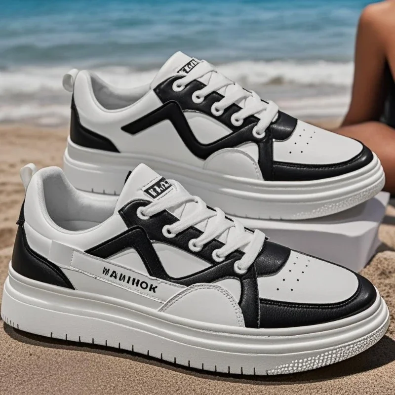 Men's Shoe 2025 New Spring and Autumn Fashion Bread Shoes Casual Board Shoe Youth Thick Sole Increase Sports Small White Shoes