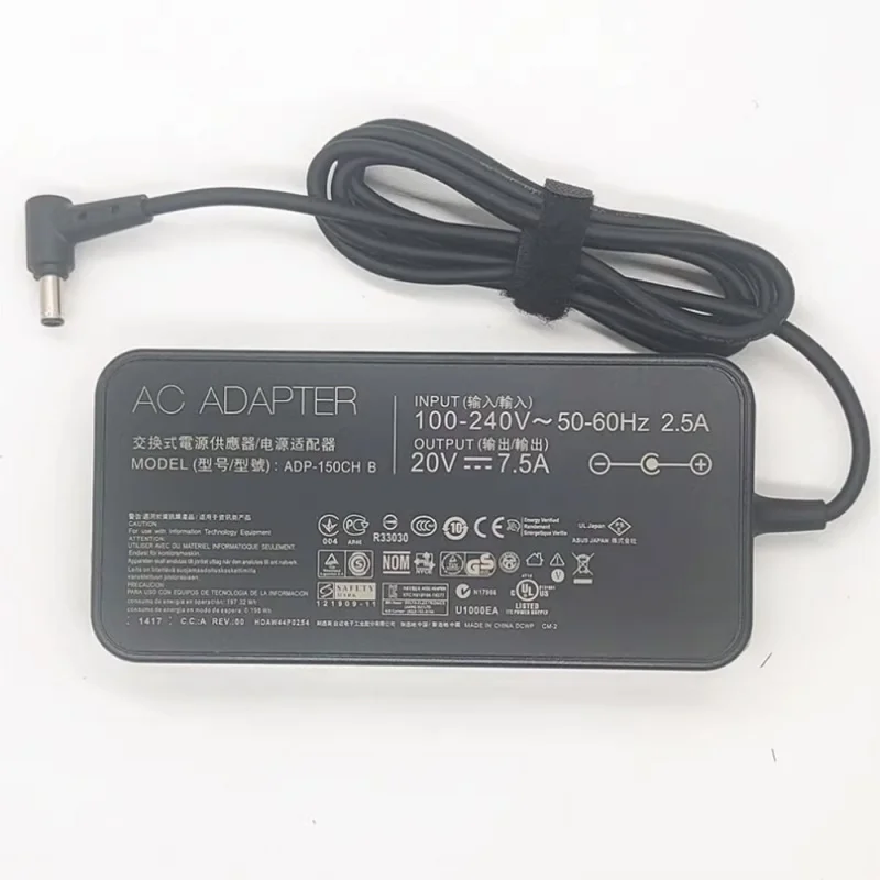 W For Asus 20V7.5A Power Adapter 8 7 FX506L Laptop Charging Cable 150W