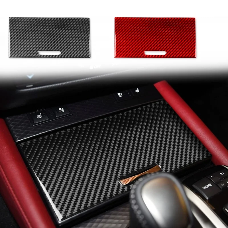 For Lexus GS 350 2012-2020 Carbon Fiber Car Accessories Center Console Storage Panel Modified Interior Trim Cover Soft Sticker